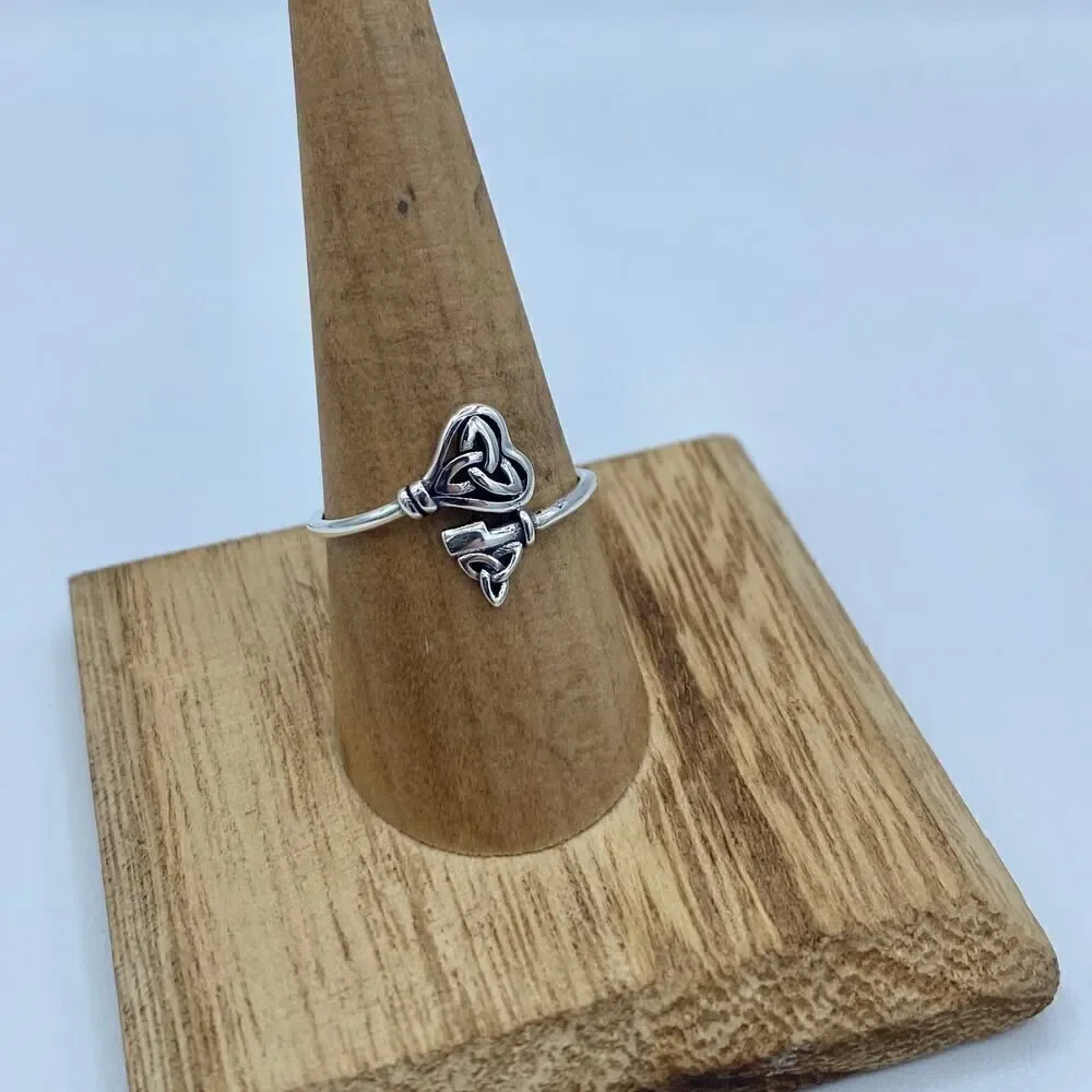 Celtic Key Sterling Silver Ring